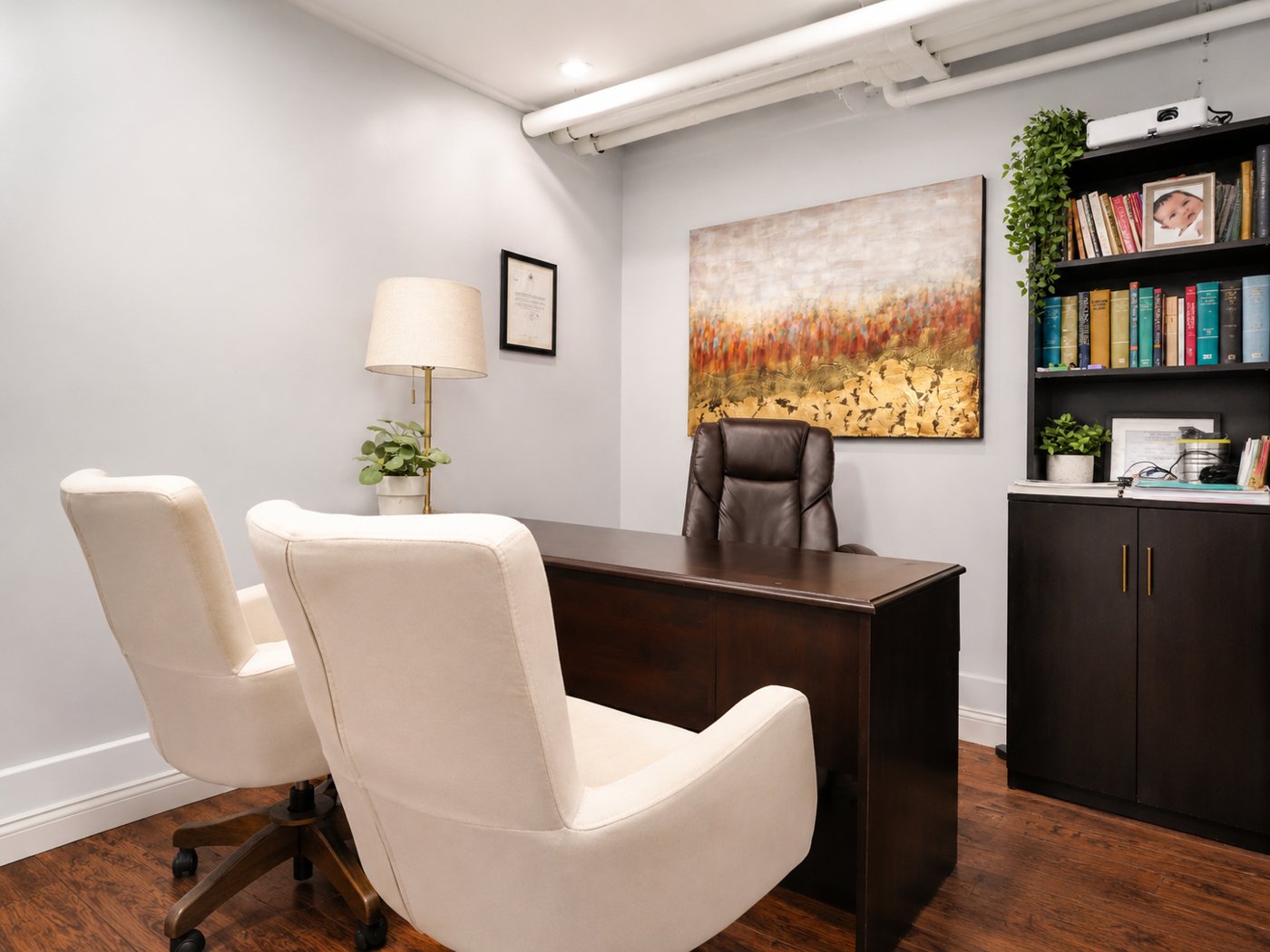 A therapy office at YES Psychotherapy Services